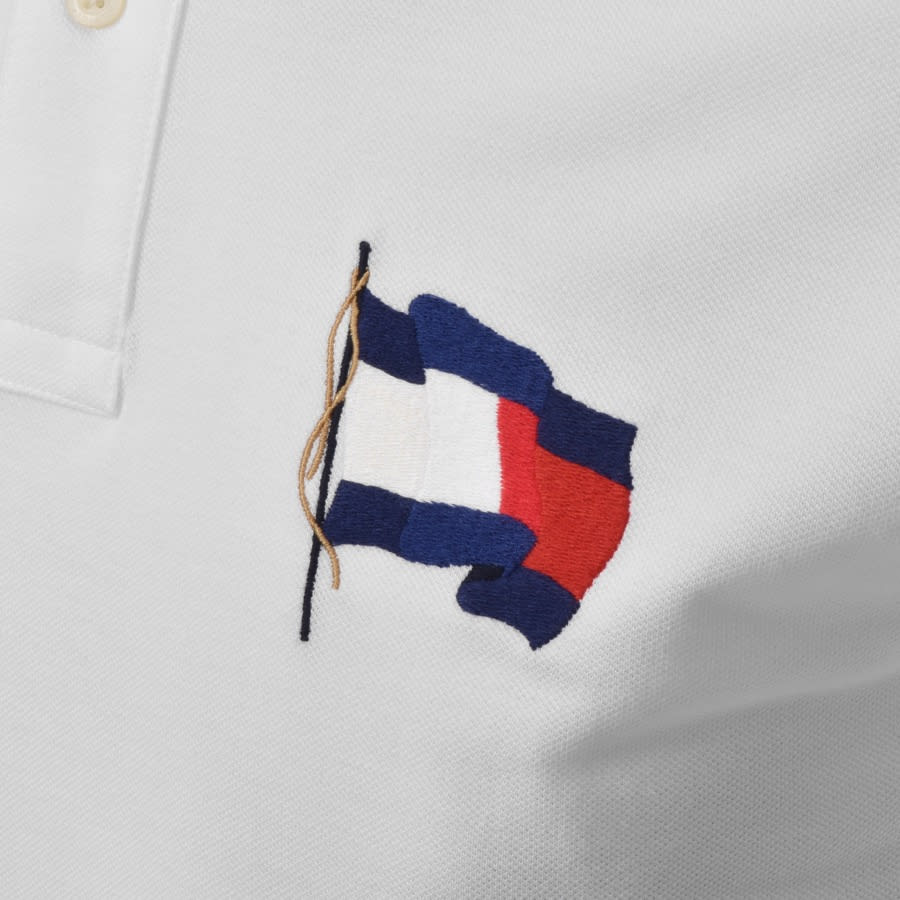 Alternative Image for ProductTommy Hilfiger 1985 Wavy Flag Polo T Shirt White3
